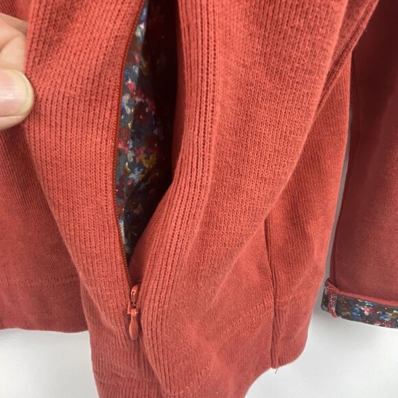 Orvis Signature Print-Trim Sweatshirt 1/4 Zip Super Soft Cotton M (10-12) Rust - Picture 4 of 9